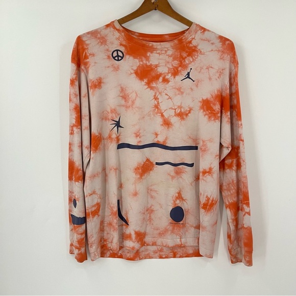 Air Jordan X Chicago S Crossover Series All-Star Cody Hudson Orange Tie Dye 0855 - Picture 1 of 13
